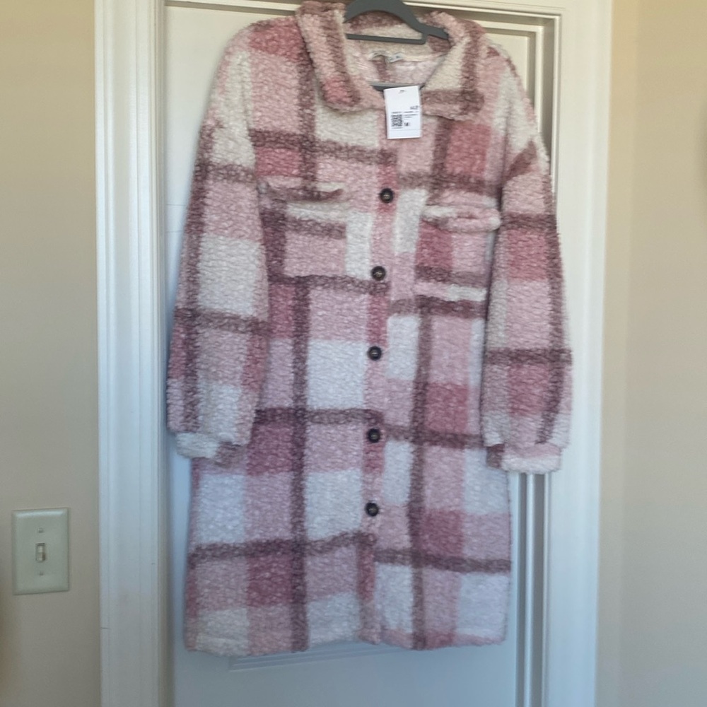 Fleece long jacket, BRAND NEW with tags